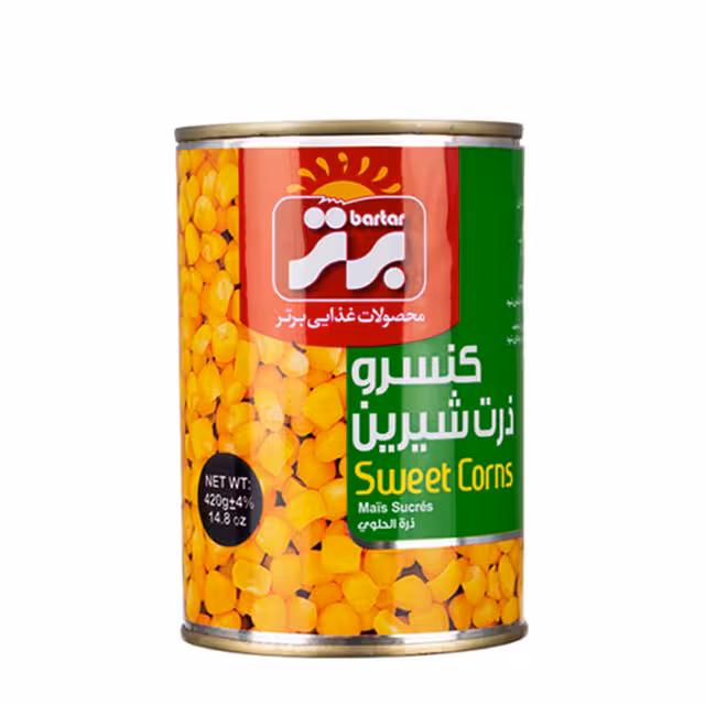 کنسرو ذرت شیرین برتر 380 گرمی