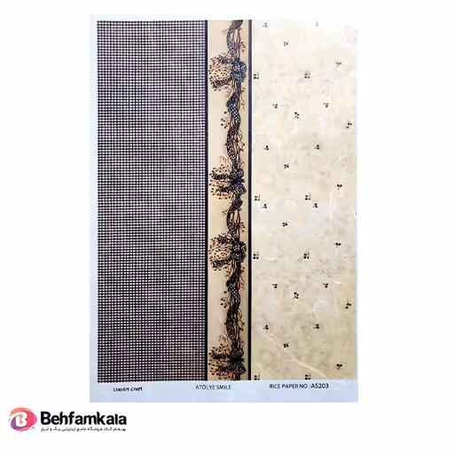 دکوپاژ برنجی (الیافی) پشت چسب دار ریچ کد 5203