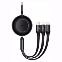 کابل شارژ سه سر بیسوس مدل Bright Mirror CAMJ010201 طول 11 متر توان 100 وات