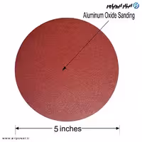 سنباده پشت کرکی 5 اینچ بدون سوراخ 10 عددی مدل P-1086