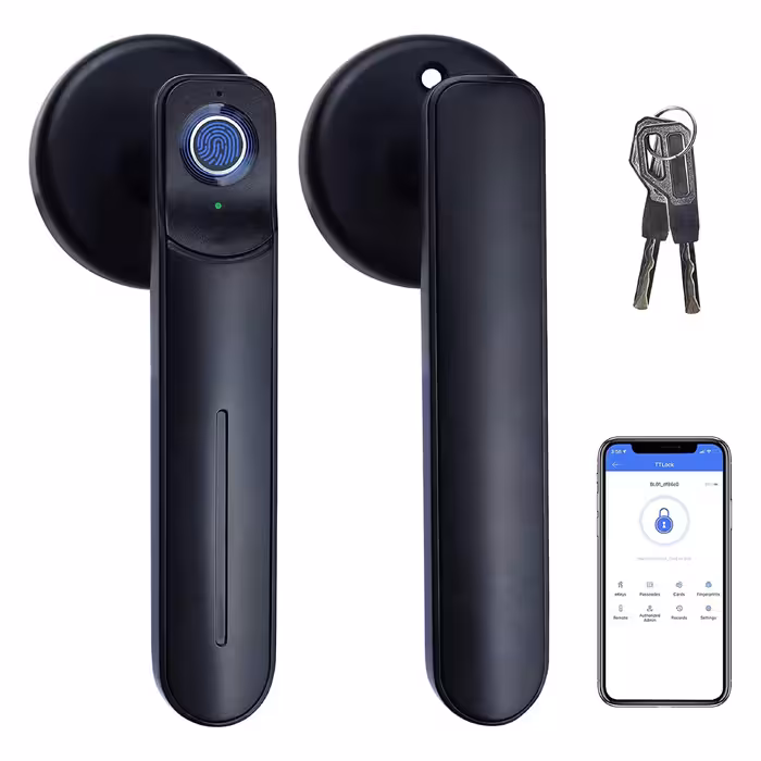 قفل هوشمند درب Fingerprint Door Lock, Keyless Entry Door Lock with Handle