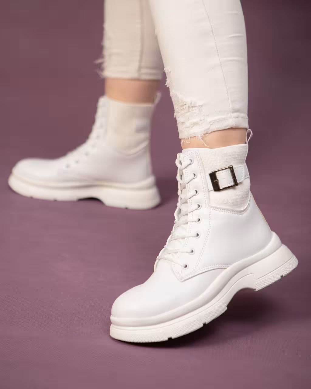 نیم بوت پشت زیپ‌جدید جنس رویه چرم مصنوعی