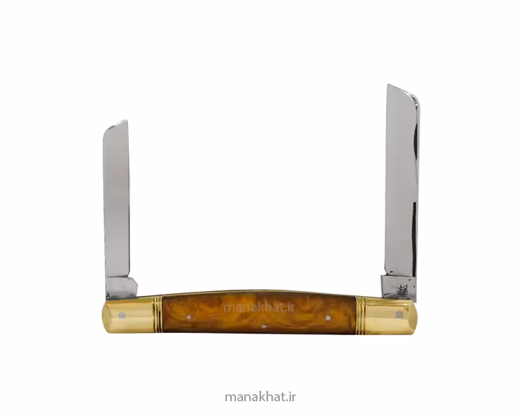 قلمتراش دو تیغه دسته فیبر عسلی 13.5 سانت جواد توسلی