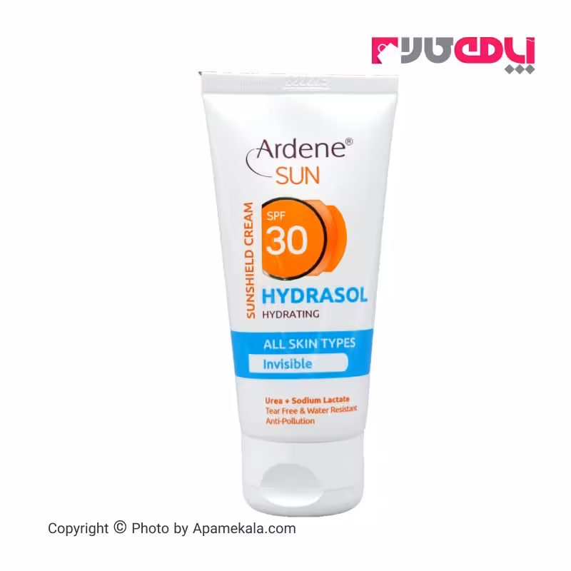 کرم ضدآفتاب بی رنگ هیدراسل آردن SPF30 مناسب انواع پوست حجم 50 میل