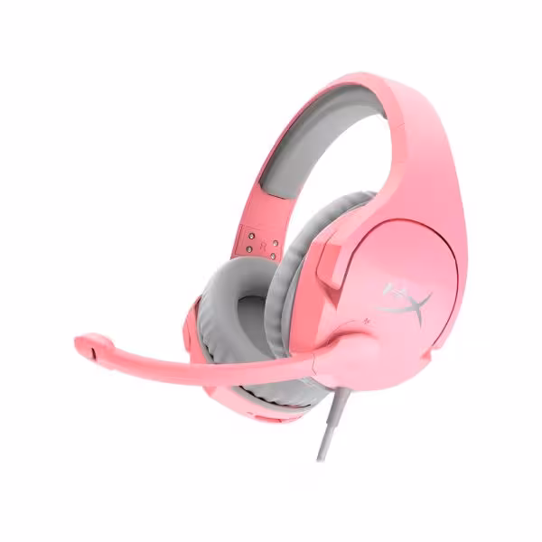 هدست هایپرایکس لاجیتک مدل logitech hyperx cloud stinger Pink