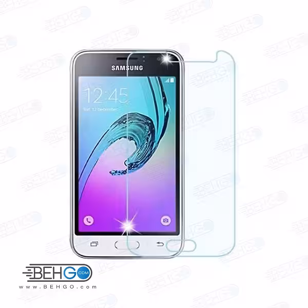 گلس بی رنگ و شفاف یا محافظ صفحه نمایش شیشه ای Glass Screen Protector samsung j1 2016