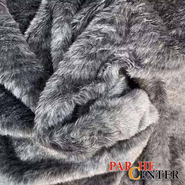 پارچه ته طاقه خز طوسی متراژ 110 سانتی متر