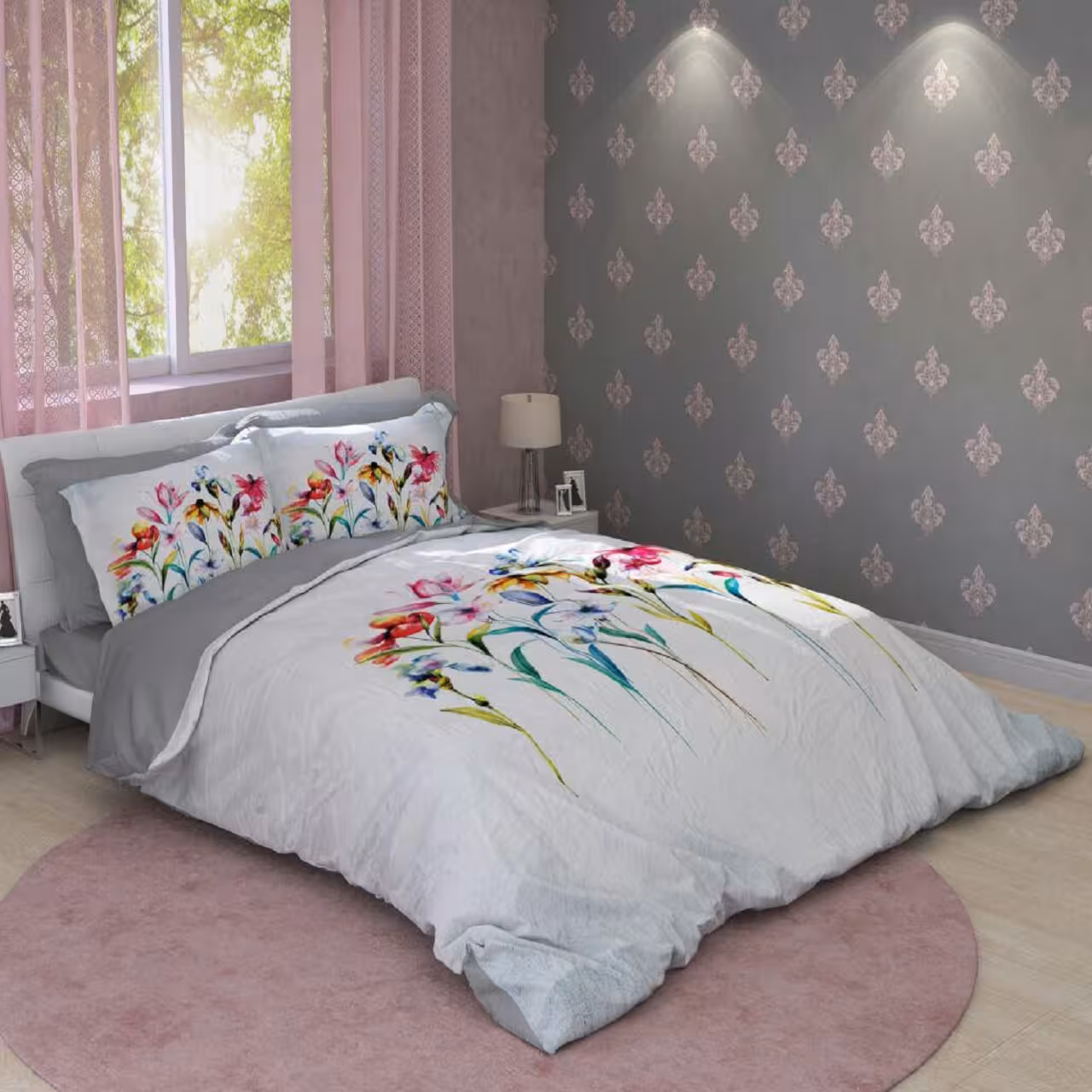 سرویس لحاف روتختی ترکسان کد D243 دو نفره 6 تکه