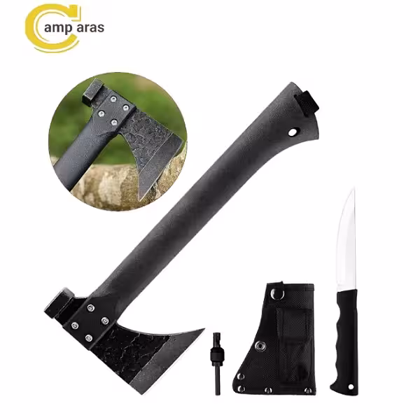 تبر گربر چند کاره چاقودار چخماق و سوت GERBER - کمپ آراس
