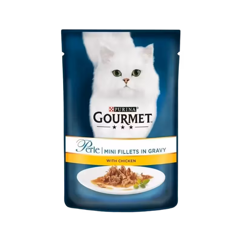 پوچ گربه بالغ طعم مرغ برند Gourmet گورمت 85 گرمی