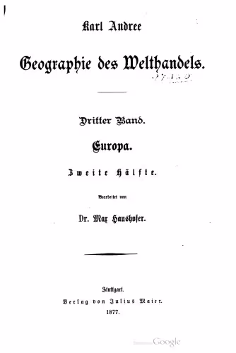 خرید و دانلود نسخه کامل کتاب Geographie des Welthandels / Europa