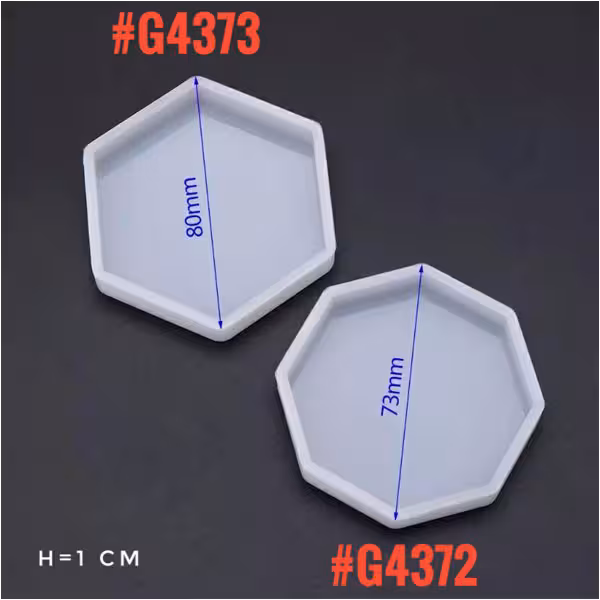 قالب سیلیکونی زیر لیوانی چند ضلعی