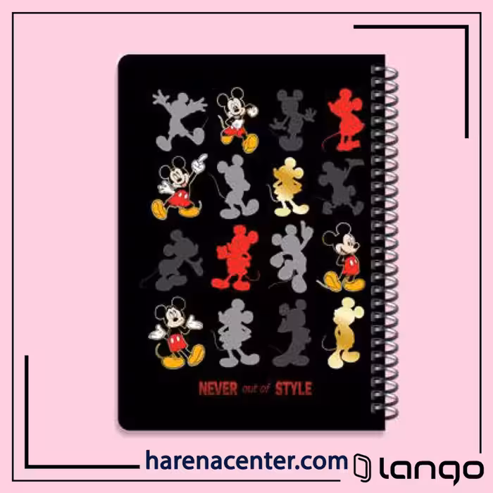 دفتر مدرسه طرح میکی موس برند لانگو