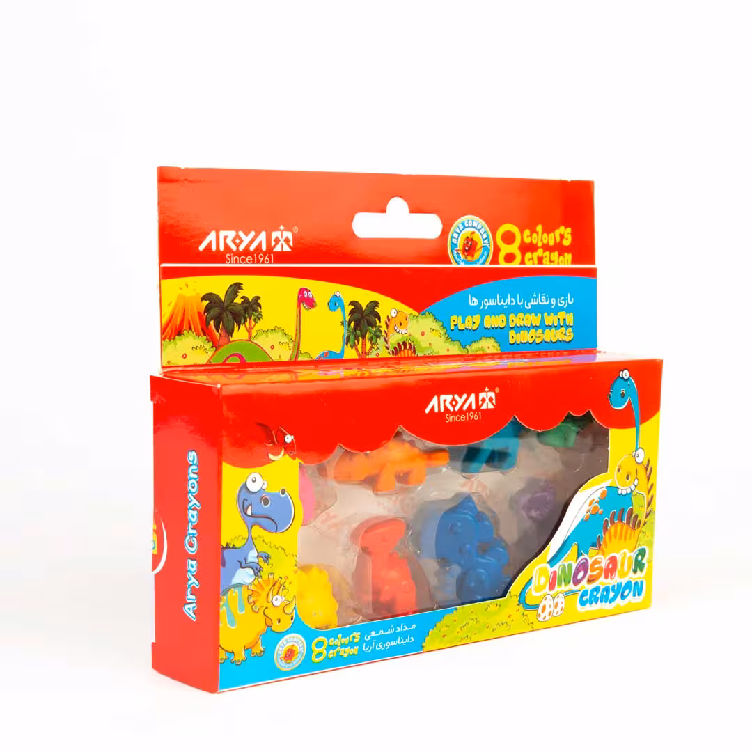 پاستل دایناسوری 8 رنگ آریا کد2057