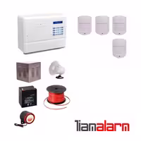 پکیج دزدگیر اماکن با سیم مدل فایروال سیم کارتی و تلفنی F10H64