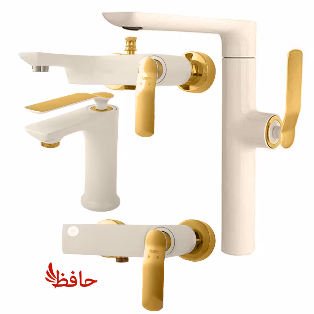 ست شیرالات راسان مدل آوات شیری طلایی