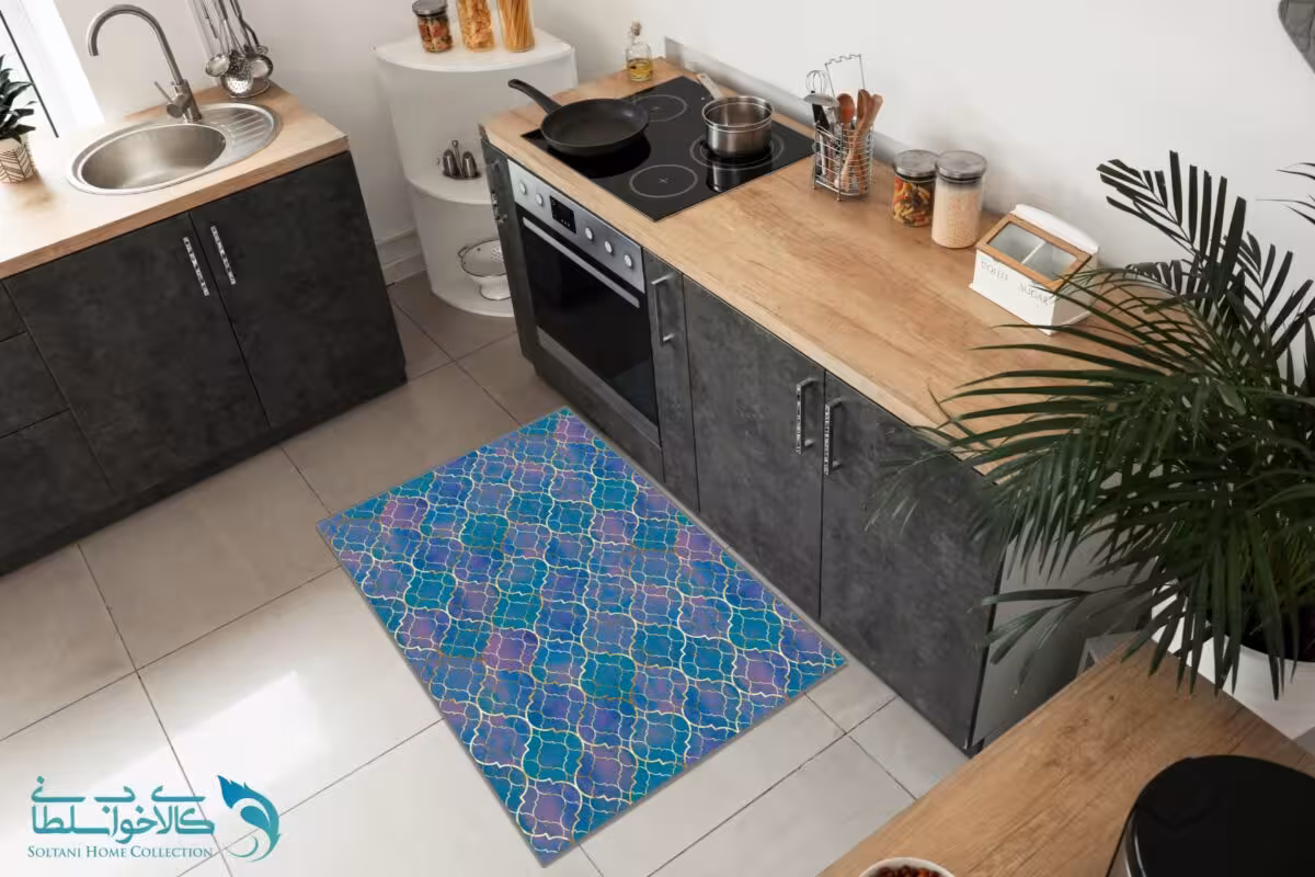 فرشینه آشپزخانه طرح مشبک کد PU751
