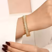 دستبند TRENDY آبکاری رادیوم نگین دار sku147