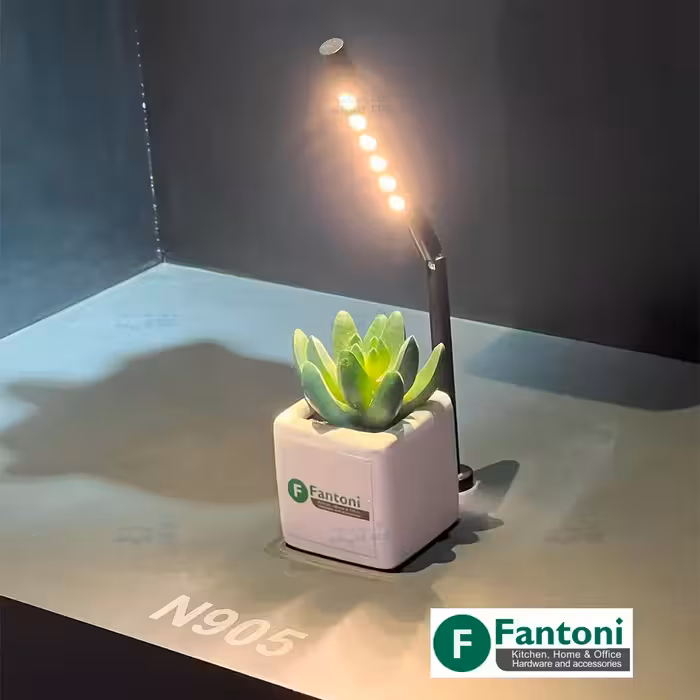 چراغ LED پایه دار مشکی بلک پال فانتونی N905