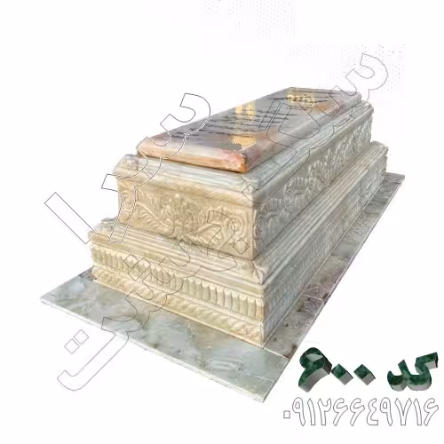سنگ قبر مرمر طرح کلاسیک کد 600