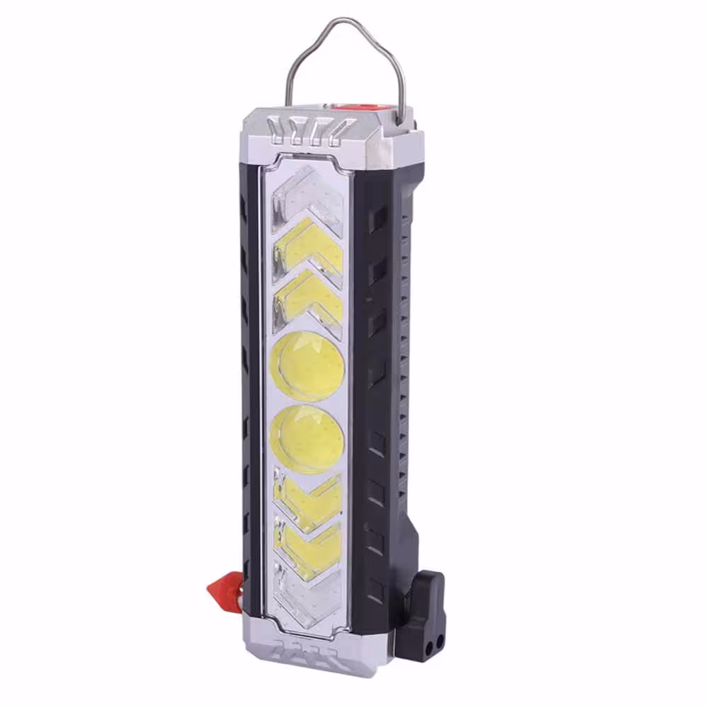 چراغ قوه شارژی چند حالته همراه با پنل خورشیدی مدل HB-9259-8