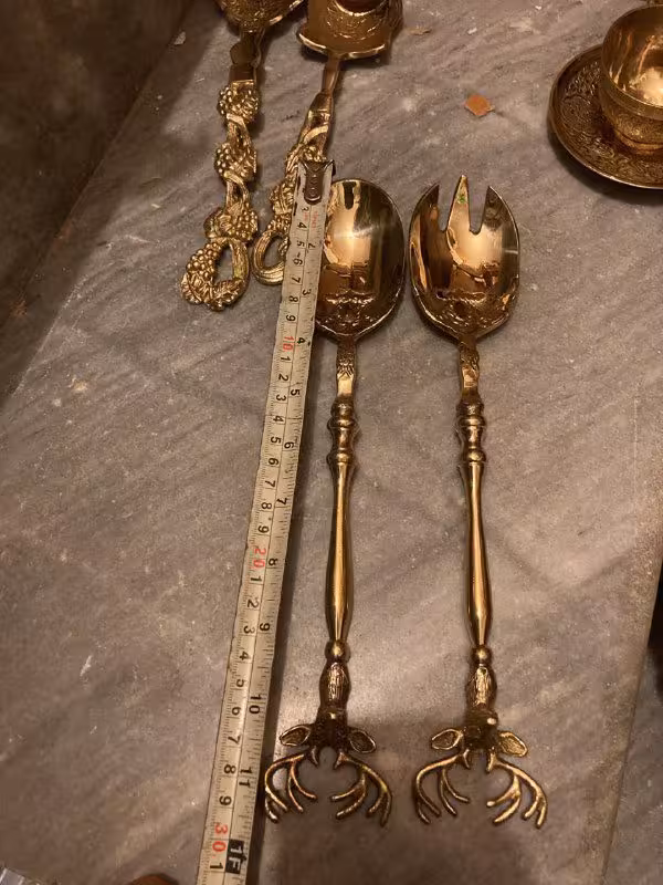 ست قاشق آجیل برنجی