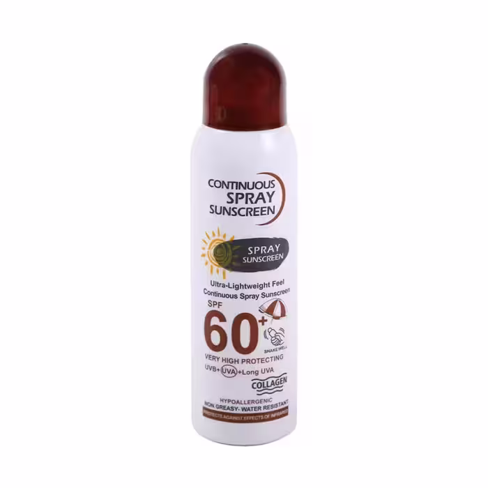 اسپری ضد آفتاب مدل SPF 60 (قهوه ای)