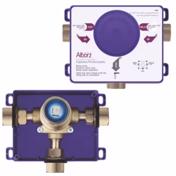 باکس شیر توکار A البرز روز (حمام تیپ 1، روشویی و توالت)