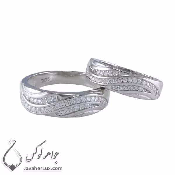 ست حلقه نقره مدل بهدیس _ کد : 100364
