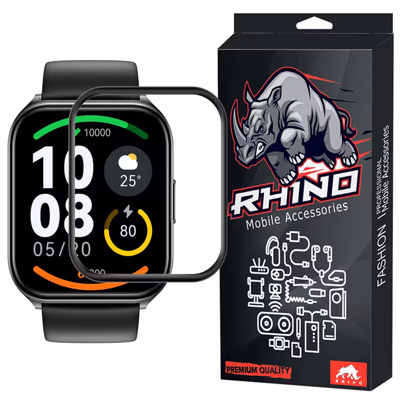 محافظ صفحه نمایش راینو مدل PMMA مناسب برای ساعت هوشمند هایلو LS02 Pro  / Watch 2 Pro