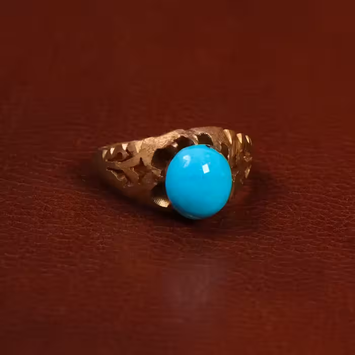 نگین فیروزه عجمی کد 29859 - جواهری مشاهیر