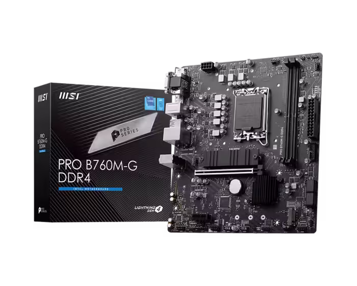 مادربرد ام اس آی  مدل PRO B760M-G DDR4 سوکت 1700