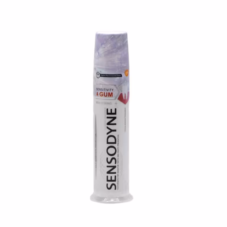 خمیردندان پمپی سنسوداین SENSODYNE مدل Sensitivity & Gum برای دندان های حساس حجم 100 میل