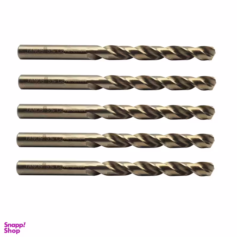 مته کبالت تانوس مدل YP-HSS-SIZE12 سایز 12 میلی متر مجموعه 5 عددی