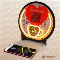 استند معرفی هوشمند آژنگ  طرح  کافی شاپ  