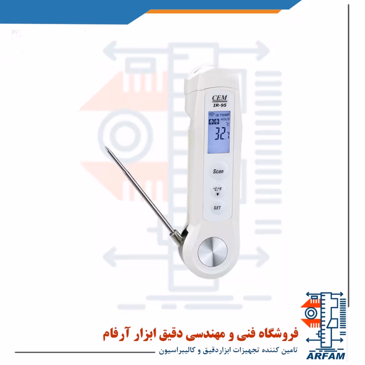 دماسنج نفوذی میله ای سی ای ام مدل CEM IR-95