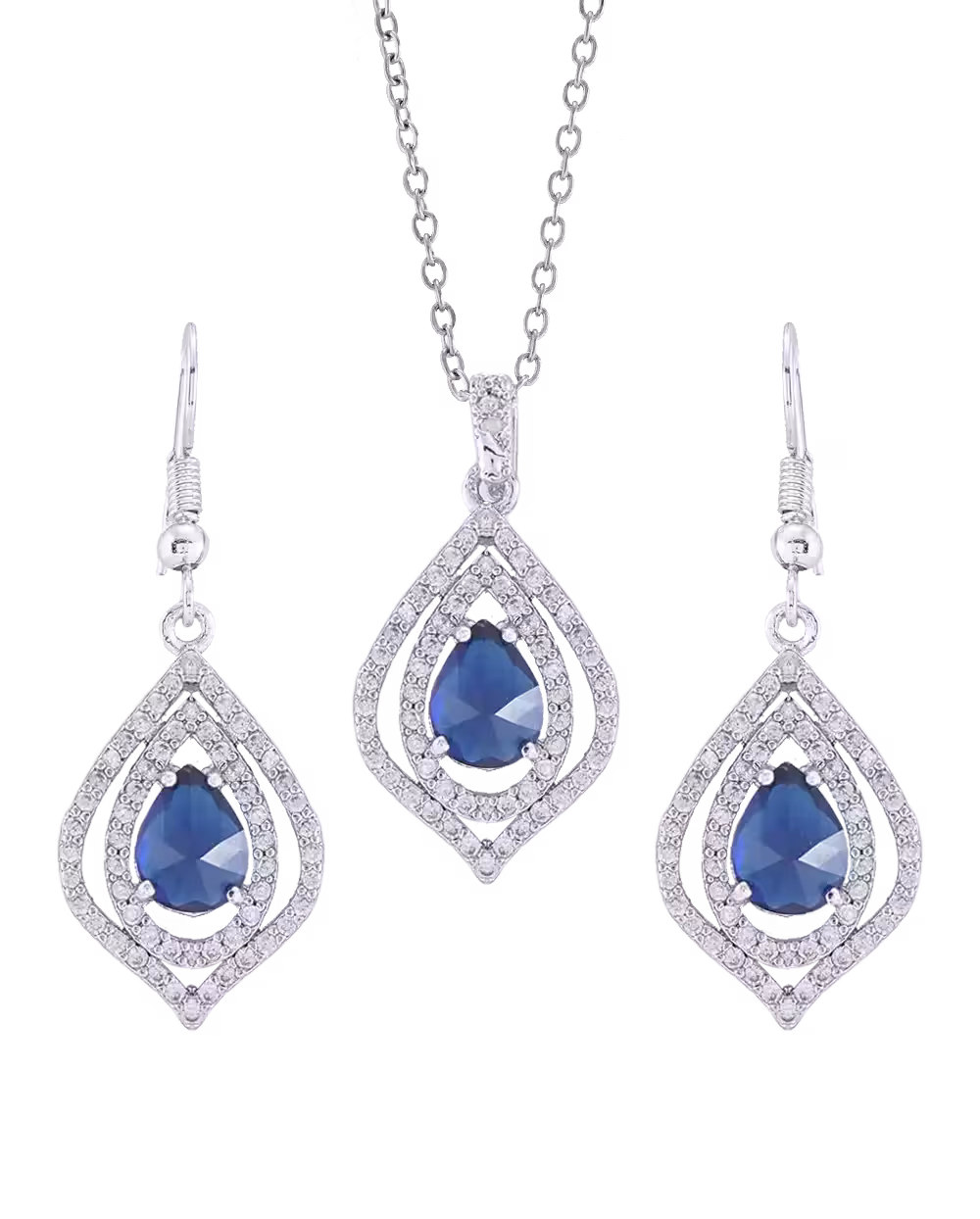 نیم ست زنانه نقره روس مدل 1497