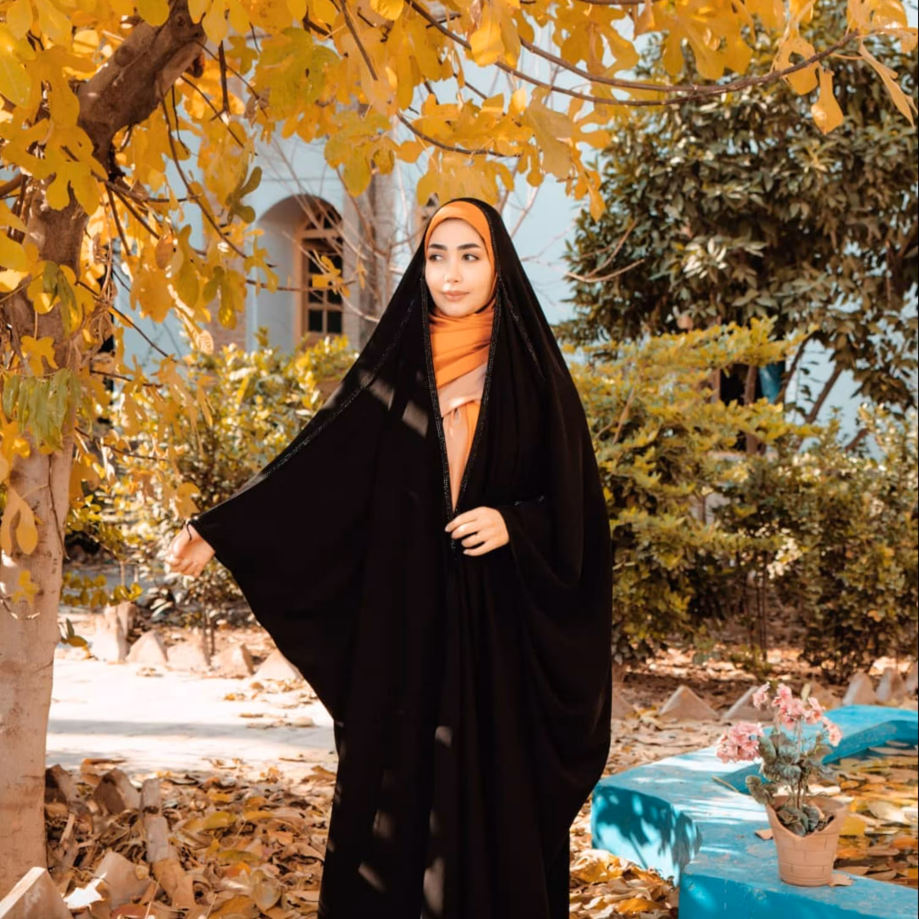 چادر عربی سه رج نگین جنس کن‌کن ندا 