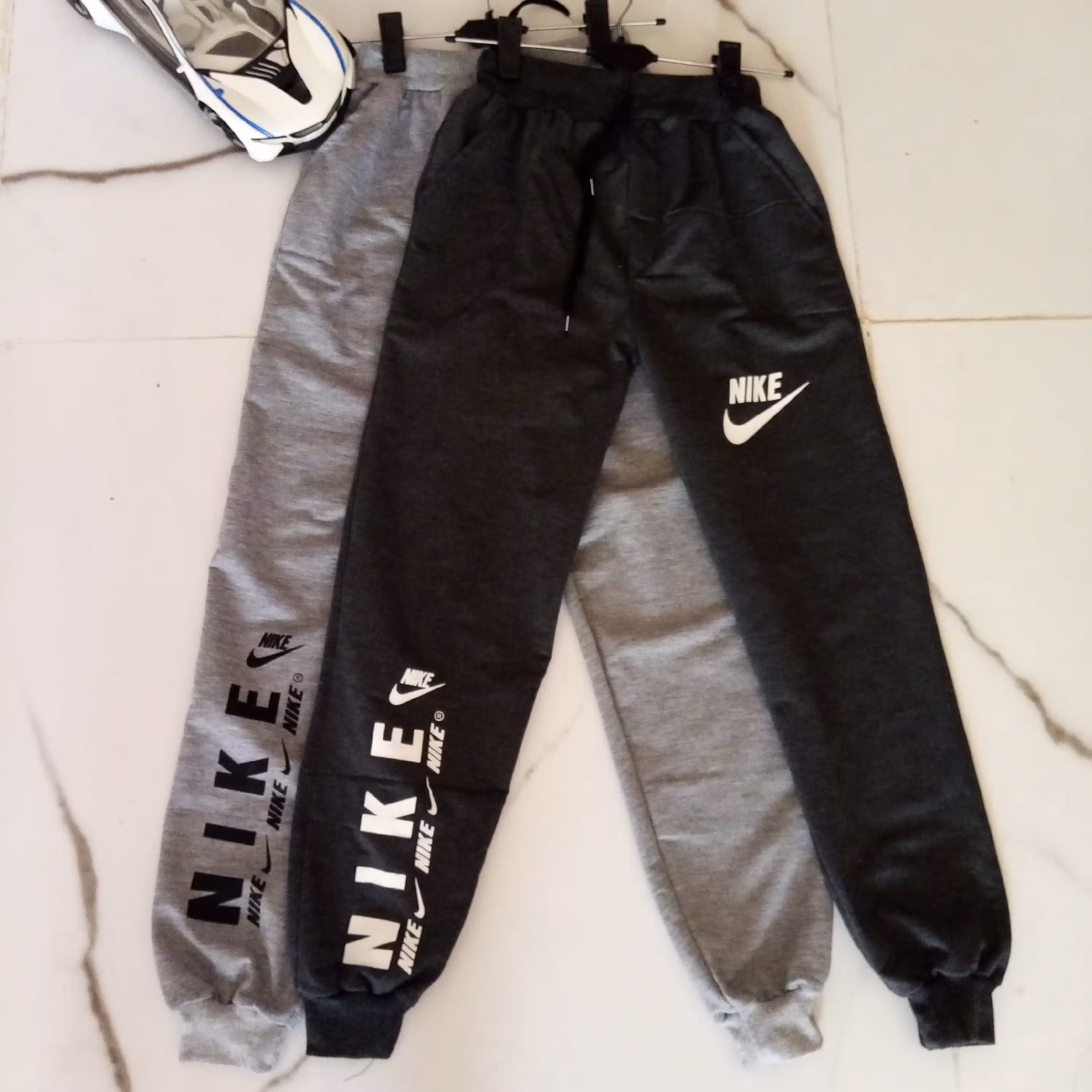 شلوار راحتی پسرانه قد 90و95 رنگ توسی تیره وروشن دورس ملانژ راحتی با دوام وورزشی