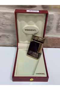 فندک طرح خط و نماد رنگ مشکی - 9599