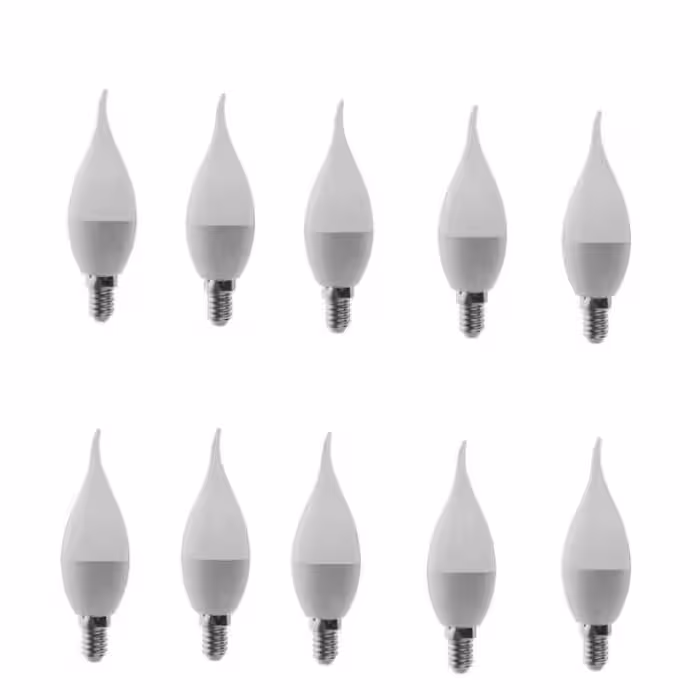 لامپ ال ای دی 7 وات تک تاب مدل شمعی بسته 10 عددی
