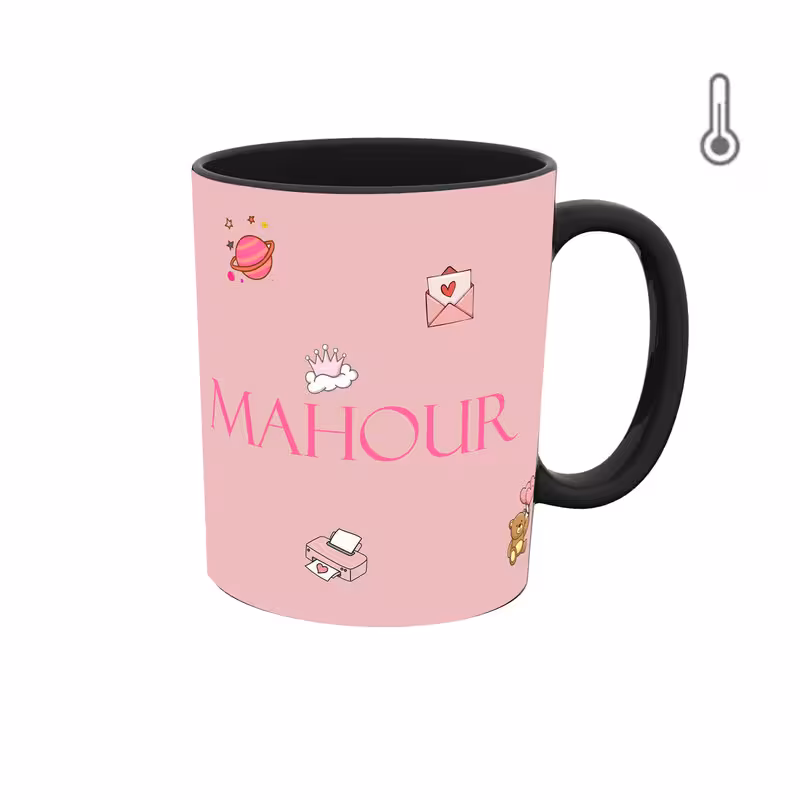 ماگ حرارتی  اسم ماهور  دخترانه