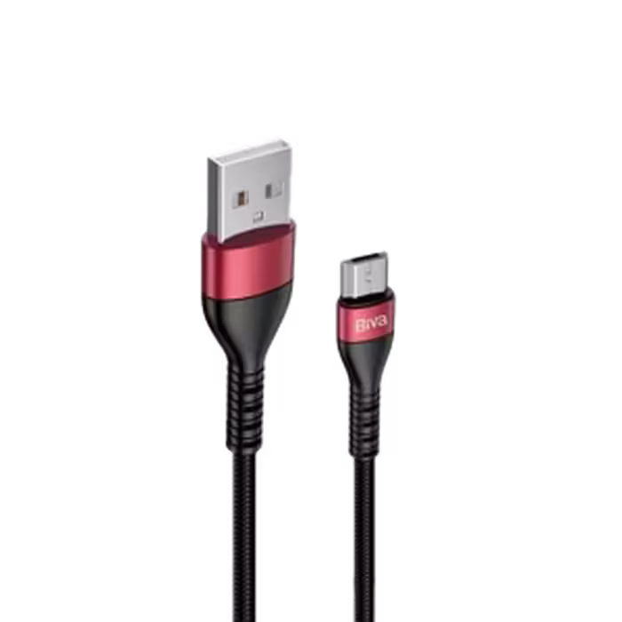 کابل MicroUSB بیوا مدل C-16V طول 1.2 متر 2.4 آمپر