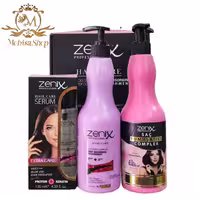 پک شامپو سرم مو و نرم کننده زنیکس zenix آرگان کراتینه 500 و 130 میل