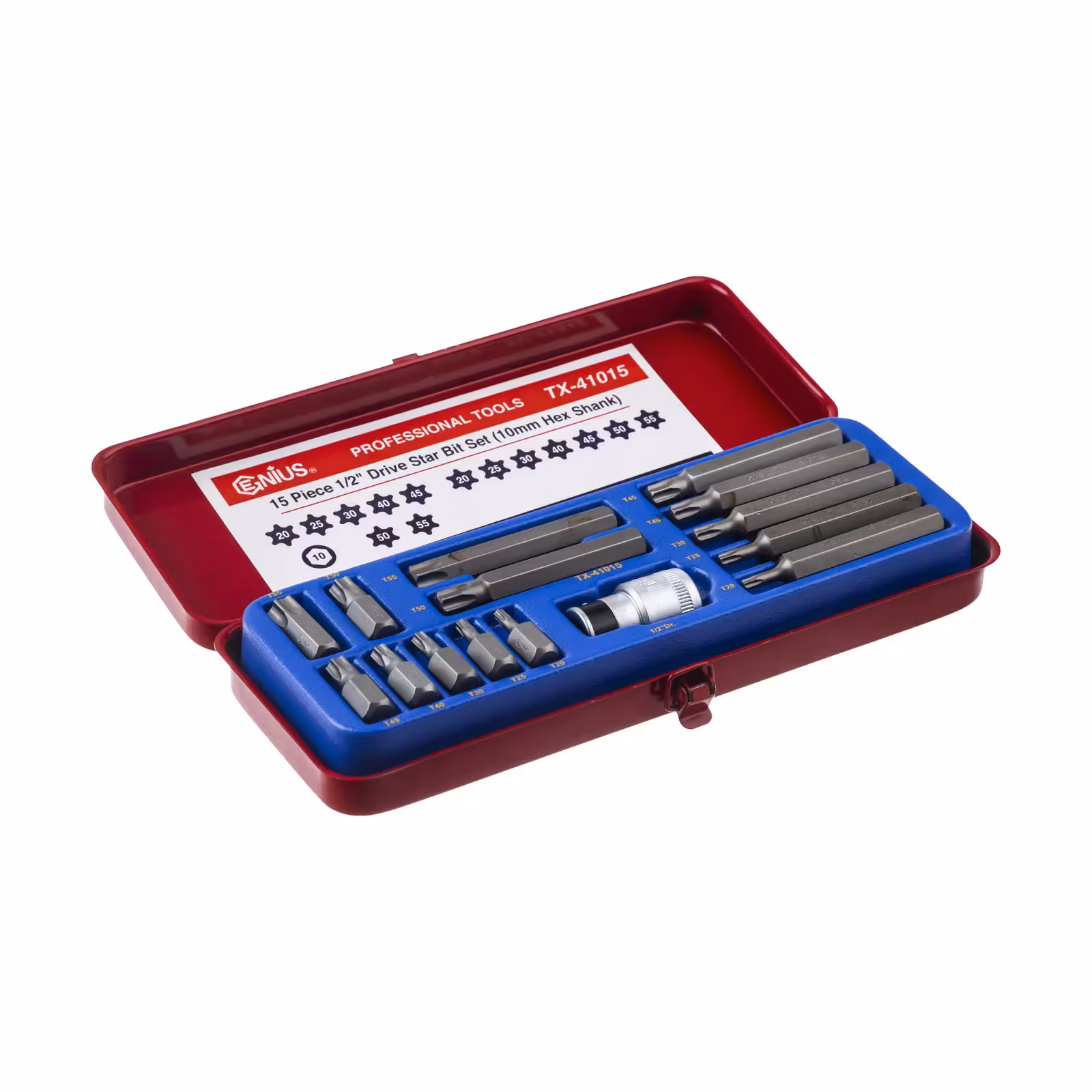 جعبه بیت 15 پارچه ستاره ای مدل Genius TX-41015 جنیوس تایوان