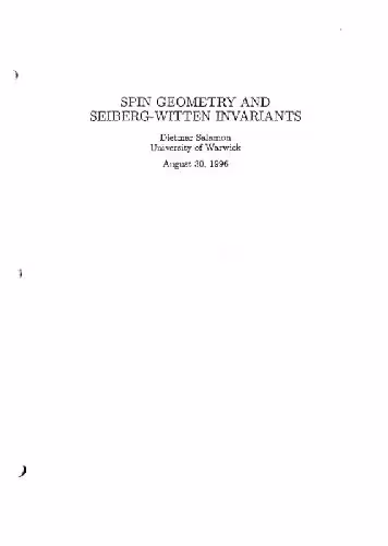 خرید و دانلود نسخه کامل کتاب Spin geometry and Seiberg-Witten invariants