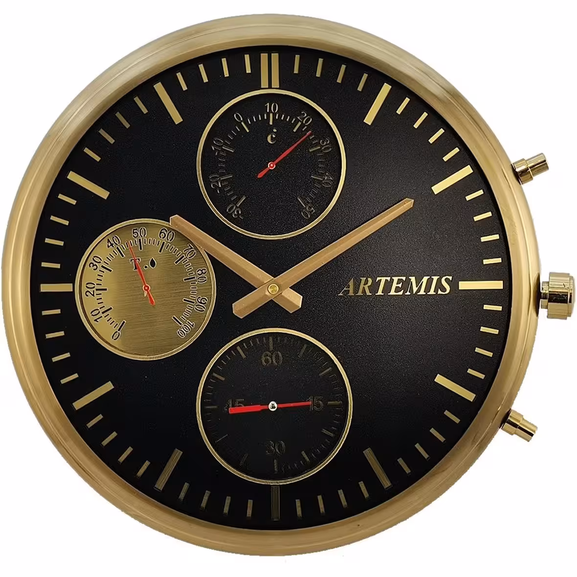 ساعت دیواری آرتمیس کد 2020 Gold طلایی کد 11639