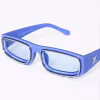 عینک Louis Vuitton مستطیلی , آبی