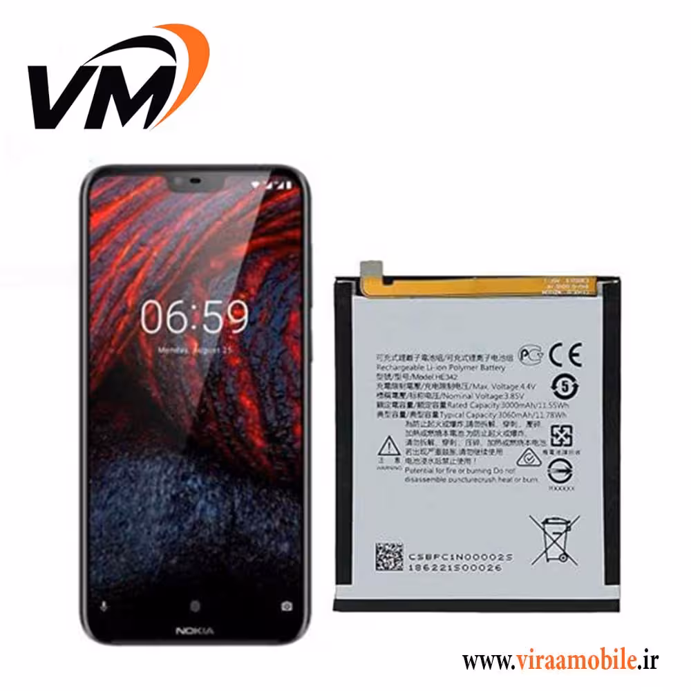 باتری اصلی نوکیا Nokia 6.1 plus ( Nokia X6 ) – HE342
