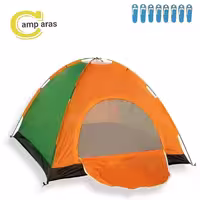 چادر 8 نفره میله ای مسافرتی TENT 8P - کمپ آراس